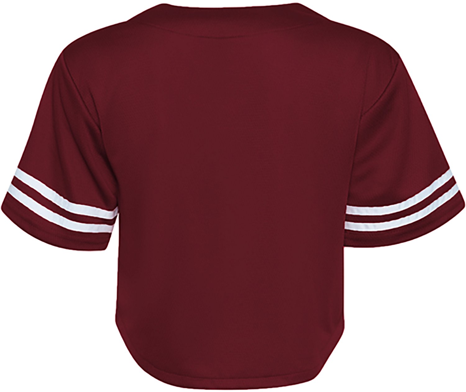 Hype and Vice Women's Texas A&M Aggies Cropped Baseball Jersey - view number 2