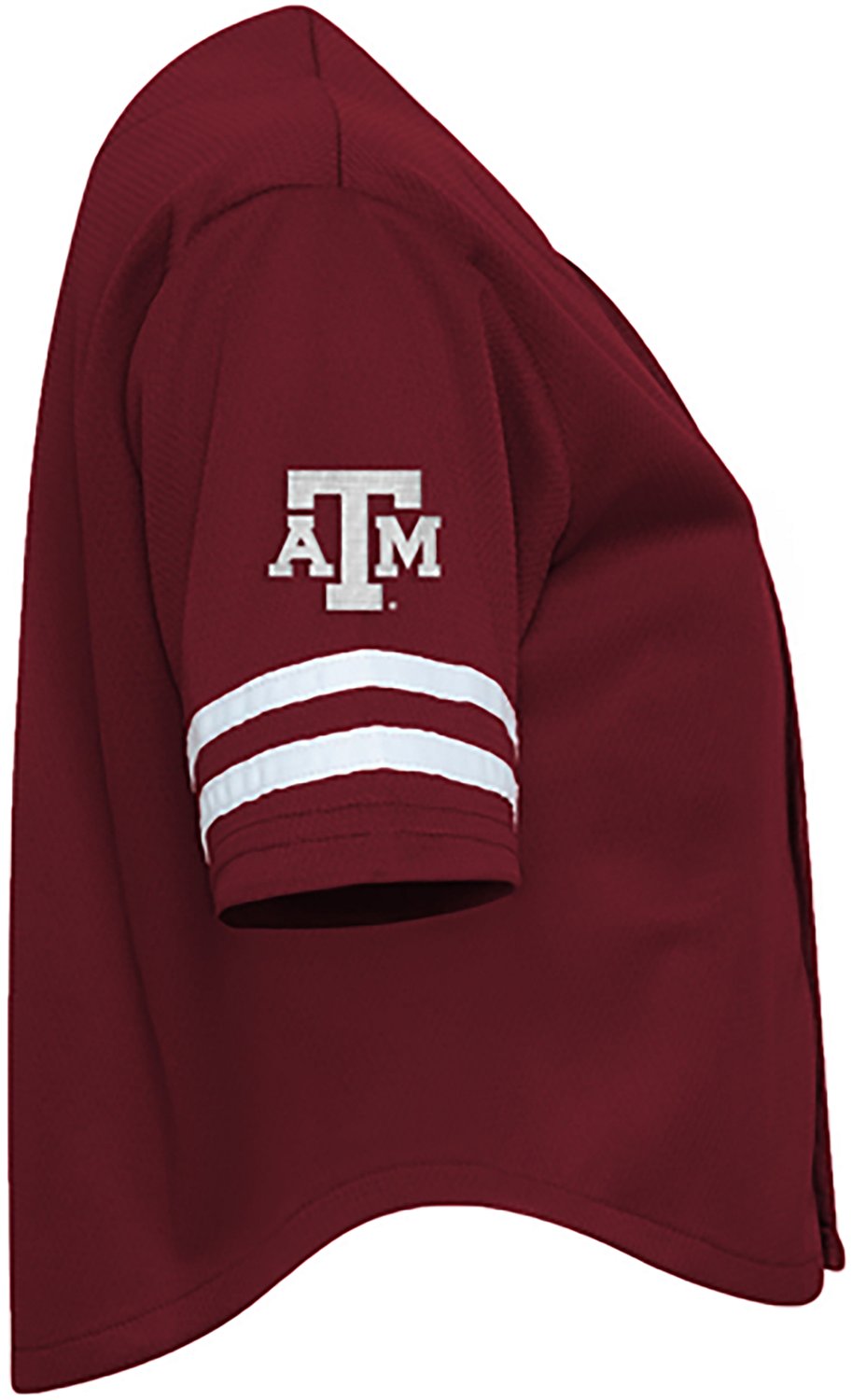 Hype and Vice Women's Texas A&M Aggies Cropped Baseball Jersey - view number 3