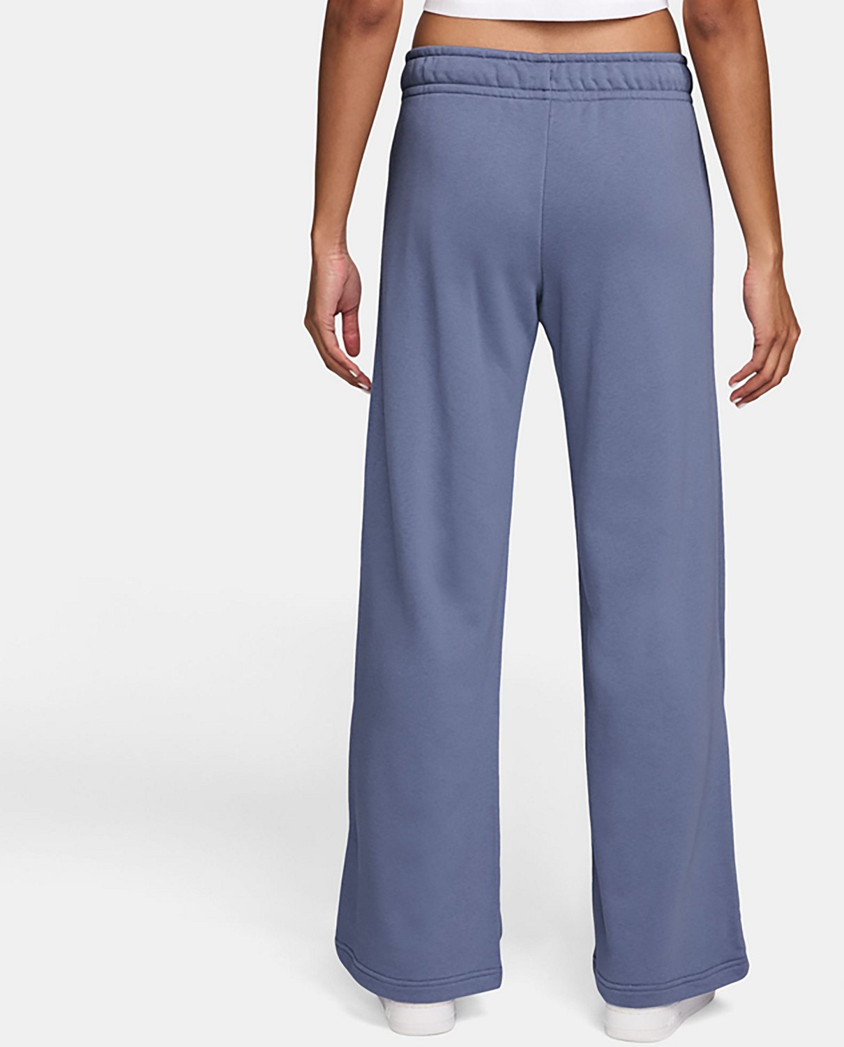 Nike Women's Sportswear Club Fleece Mid-Rise Wide-Leg Sweatpants - view number 2