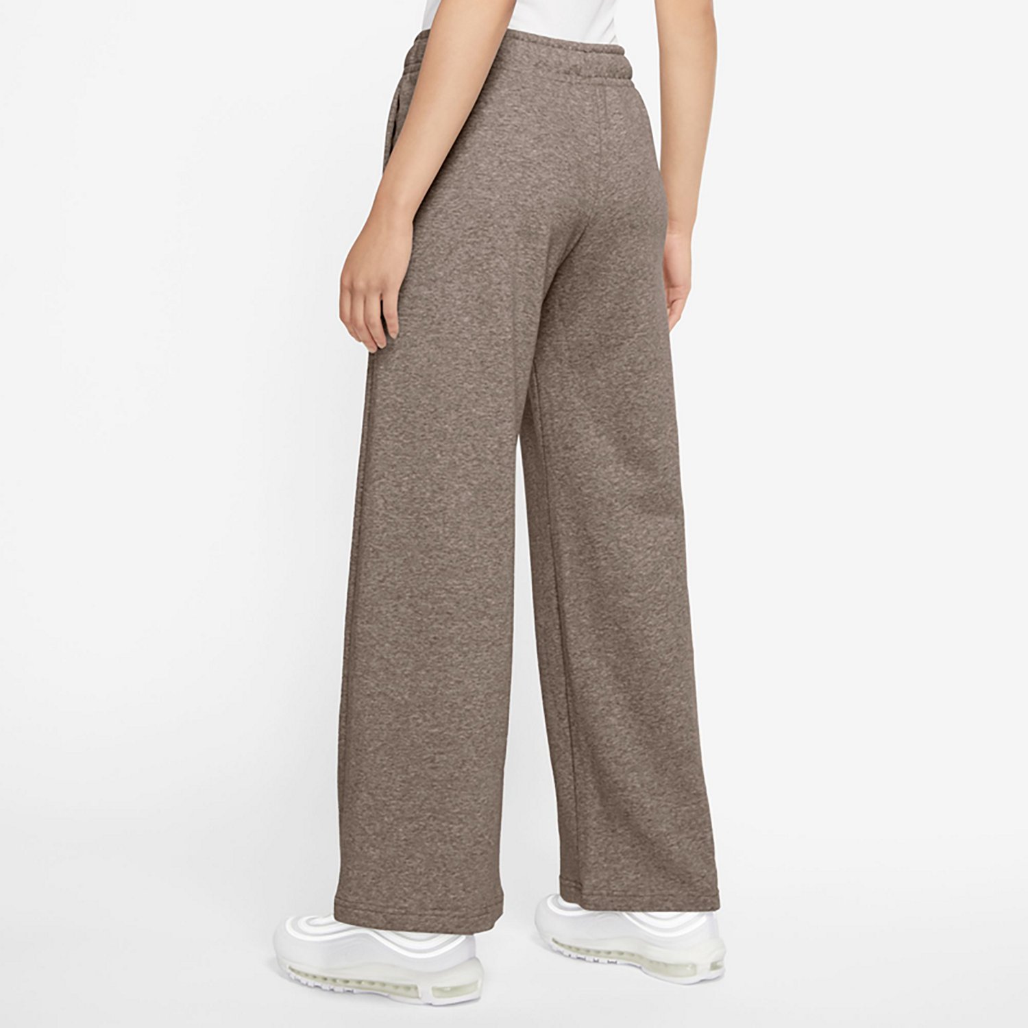 Nike Women's Sportswear Club Fleece Mid-Rise Wide-Leg Sweatpants - view number 2