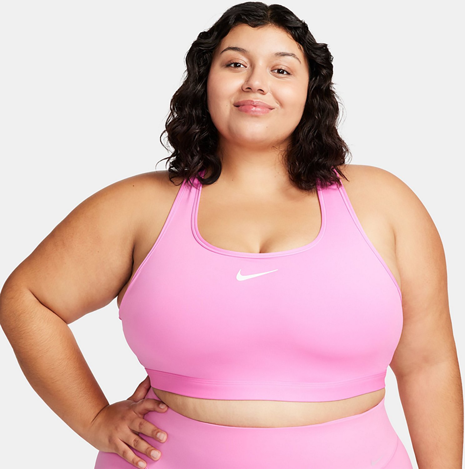 Nike Women's Dri-FIT Swoosh Medium Support Plus Size Sports Bra - view number 2