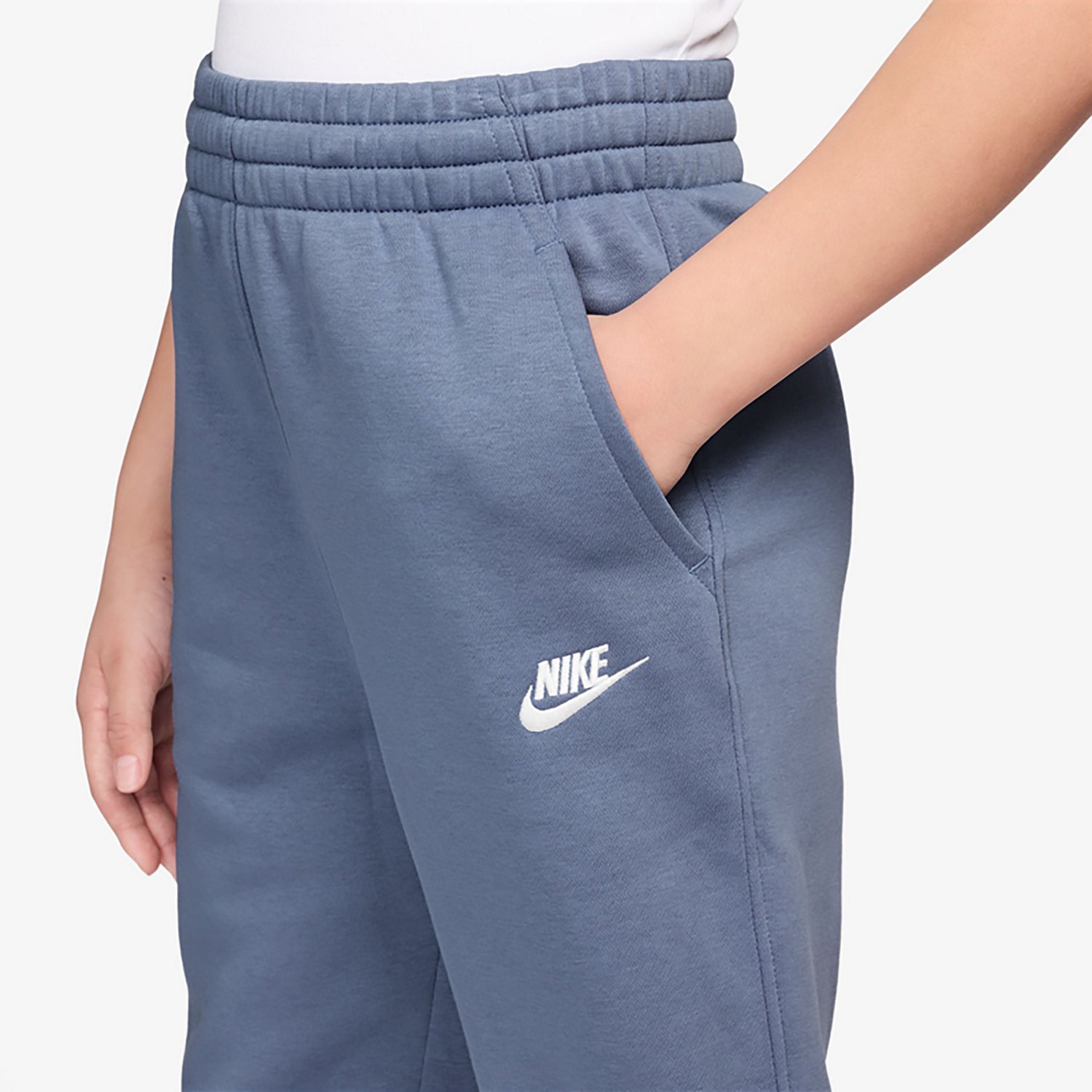Nike Girls' Sportswear Club Fleece High-Waisted Fitted Pants