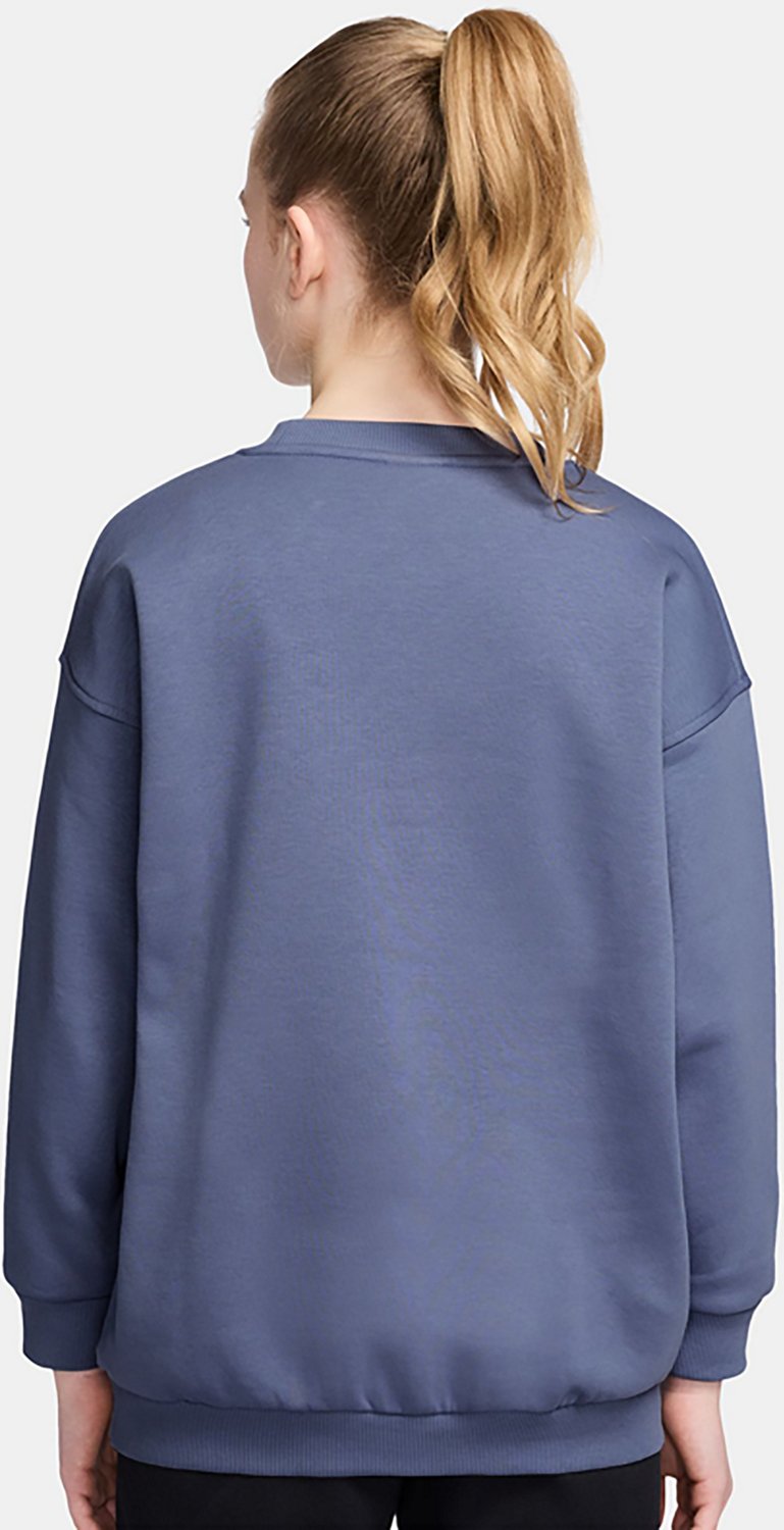 Nike Girls' Sportswear Club Fleece Oversized Crew Pullover - view number 2