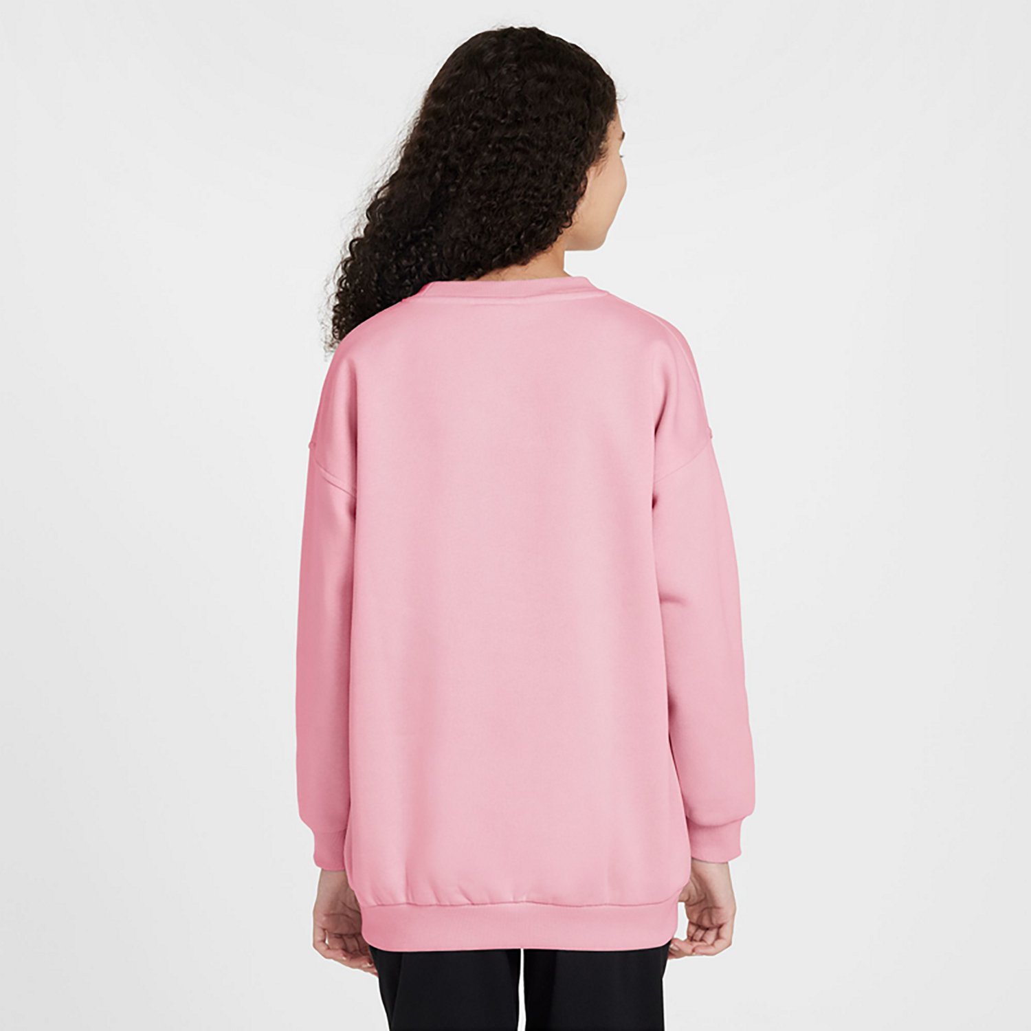 Nike Girls' Sportswear Club Fleece Oversized Crew Pullover - view number 2