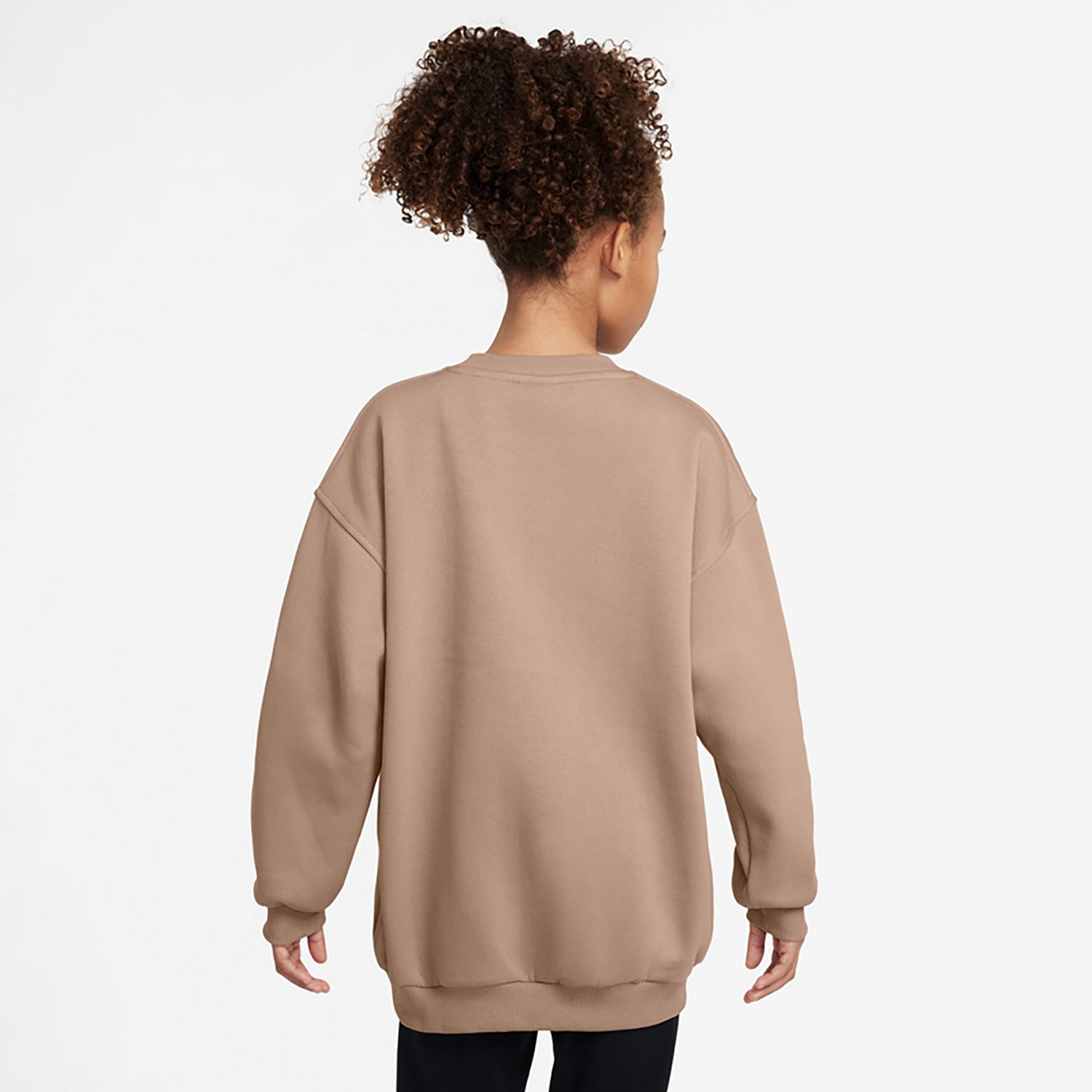 Nike Girls' Sportswear Club Fleece Oversized Crew Pullover - view number 2
