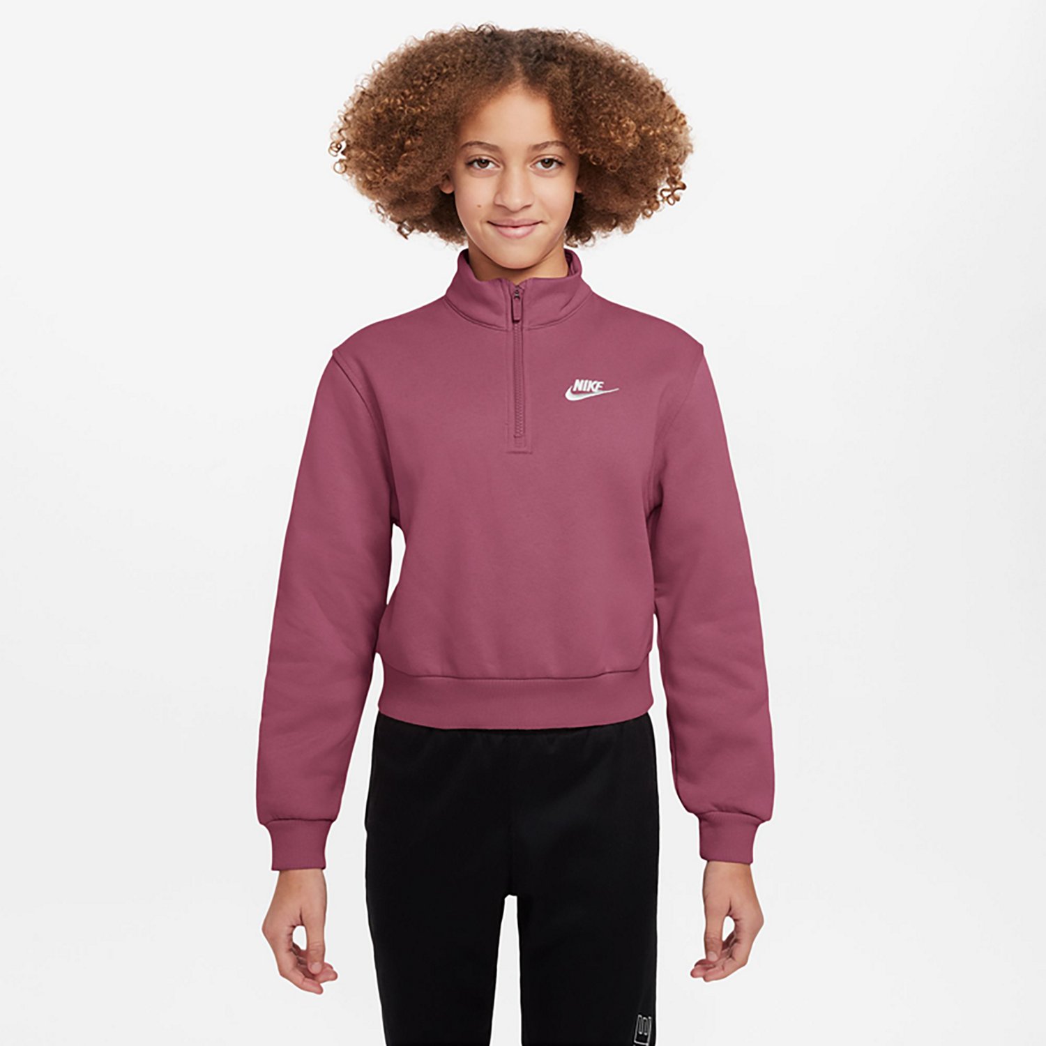Nike Girls' Sportswear Club Fleece 1/2-Zip Pullover