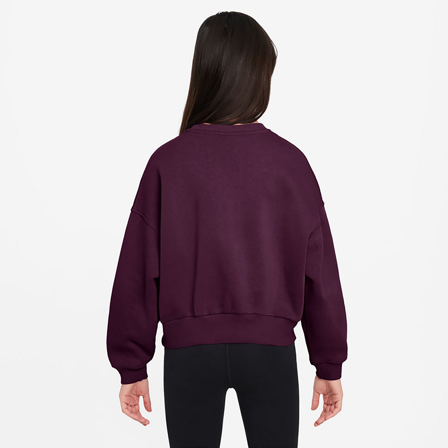 Nike Sportswear Girl's Club Fleece Boxy Crew-Neck Sweatshirt - view number 2