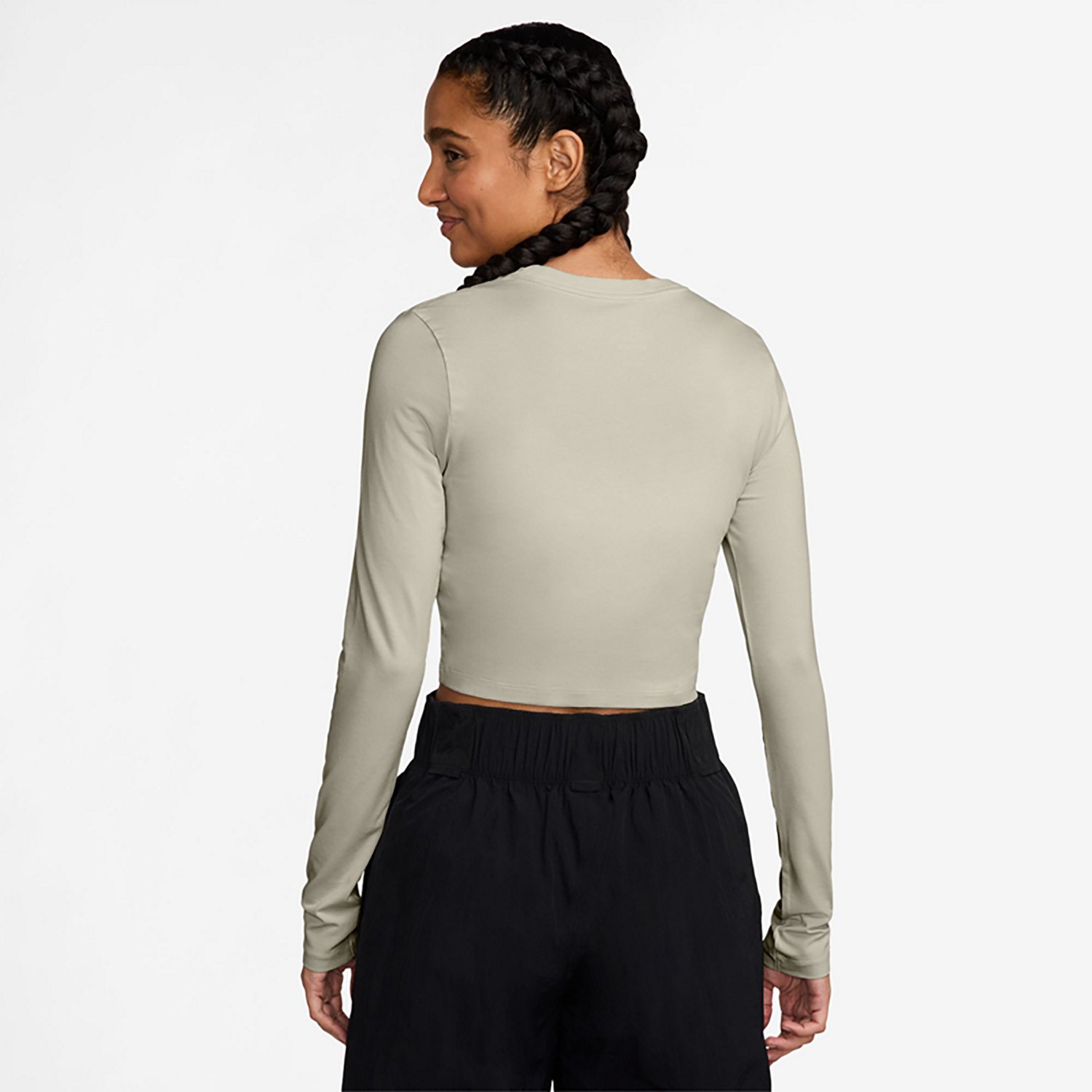 Nike Sportswear Women's Chill Knit Long-Sleeve Cropped Top - view number 2