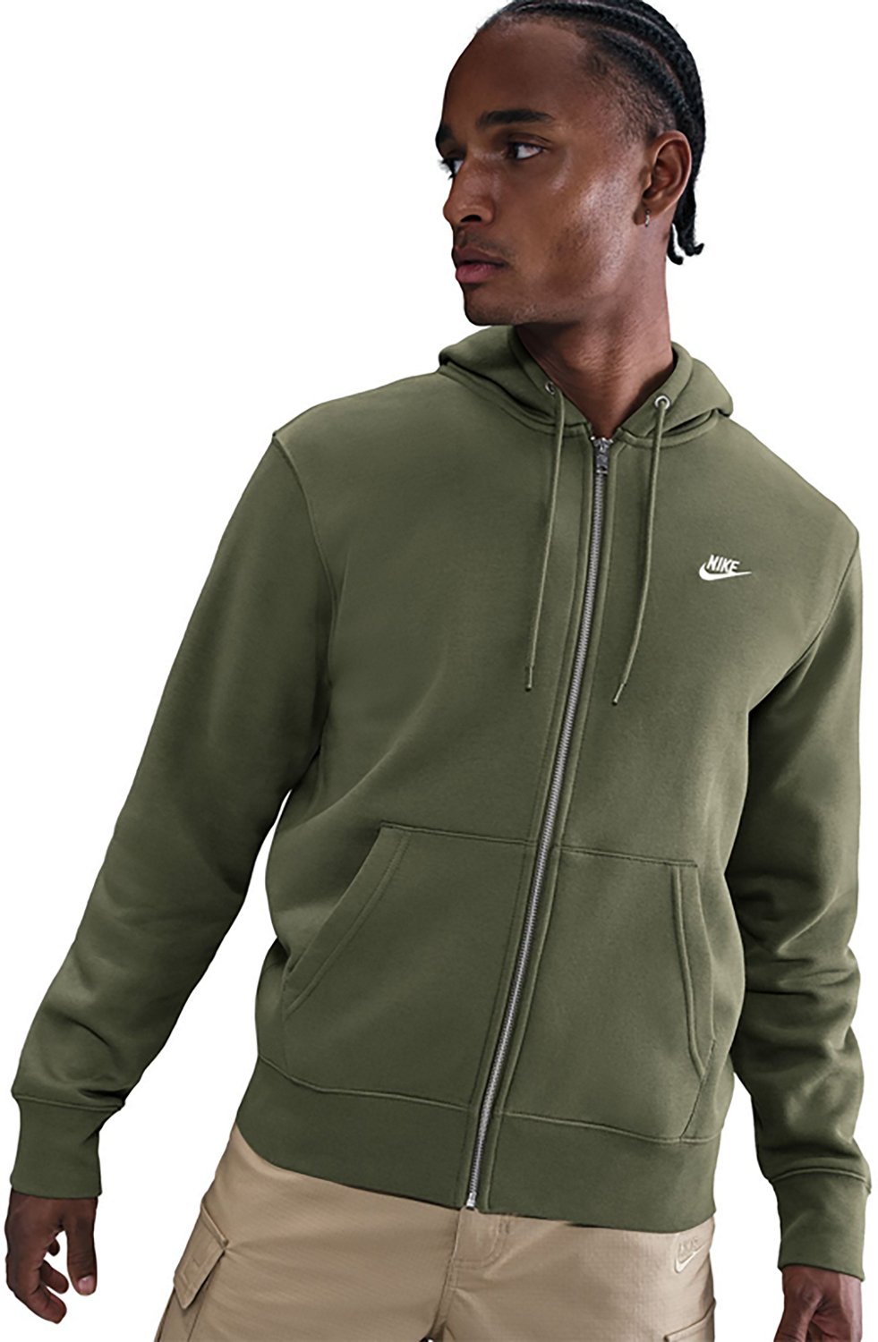 Nike Men's Club Full Zip Fleece Hoodie - view number 3