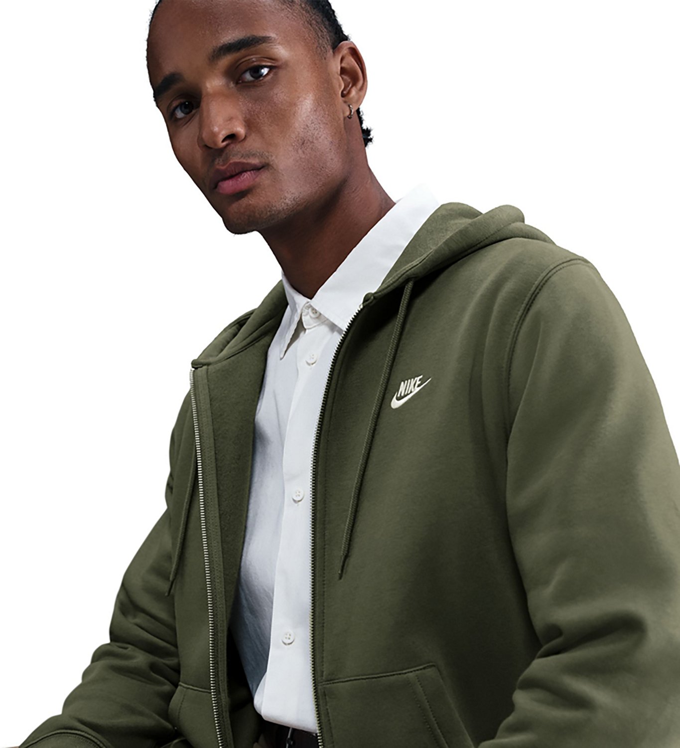 Nike Men's Club Full Zip Fleece Hoodie - view number 5