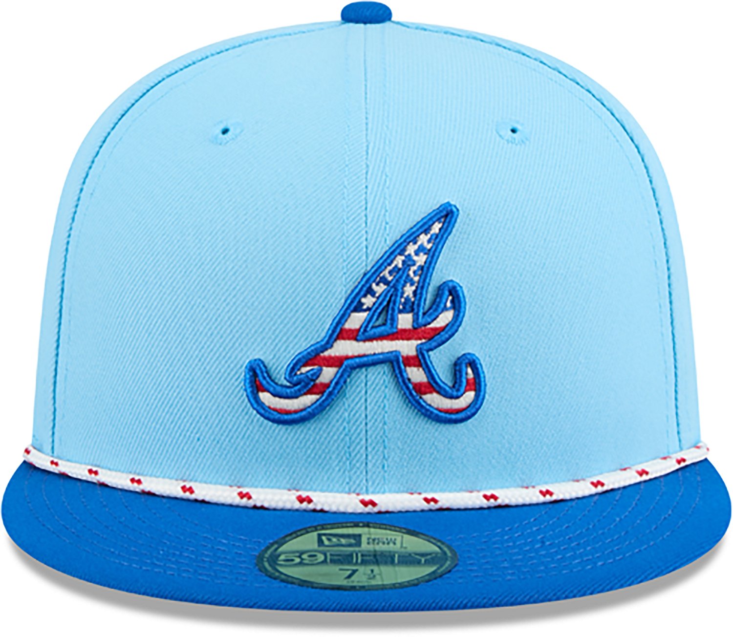 New Era Light Atlanta Braves 2025 Fourth of July 59FIFTY Fitted Hat - view number 2