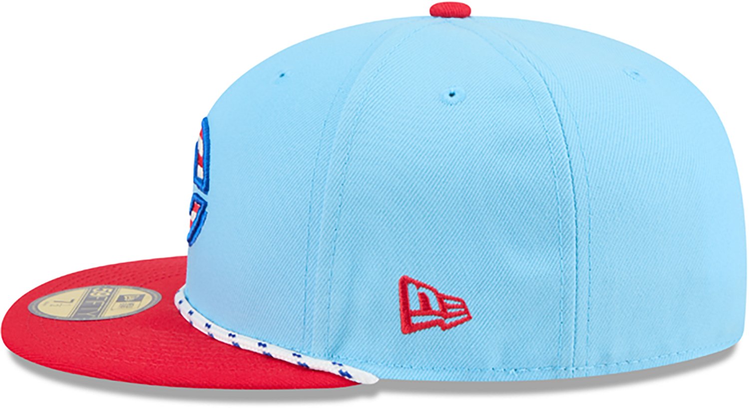 New Era Light Red Cincinnati Reds 2025 Fourth of July 59FIFTY Fitted Hat - view number 4