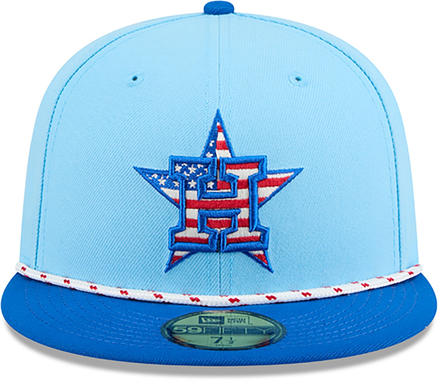 New Era Light Houston Astros 2025 Fourth of July 59FIFTY Fitted Hat - view number 2
