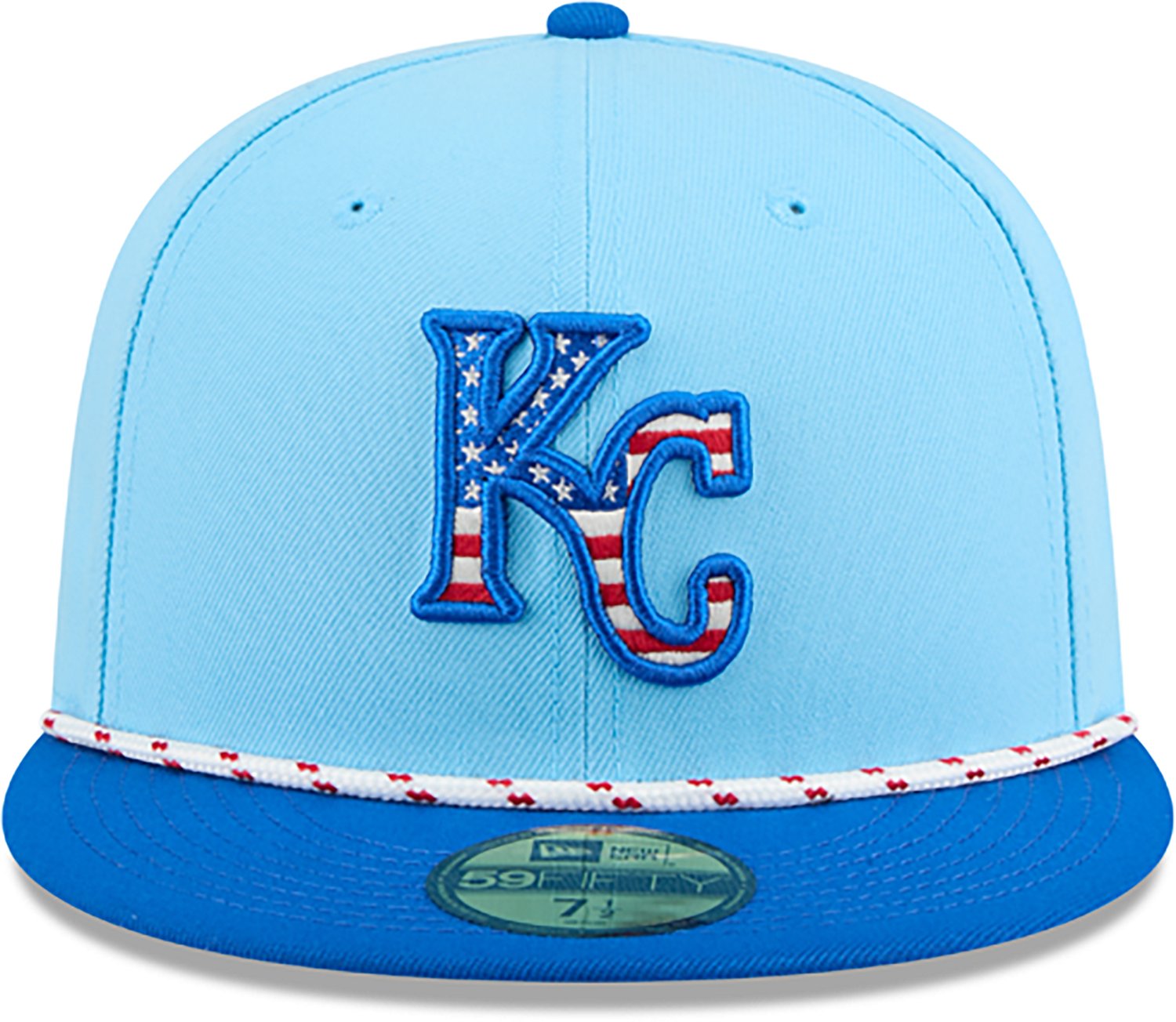 New Era Light Kansas City Royals 2025 Fourth of July 59FIFTY Fitted Hat - view number 2