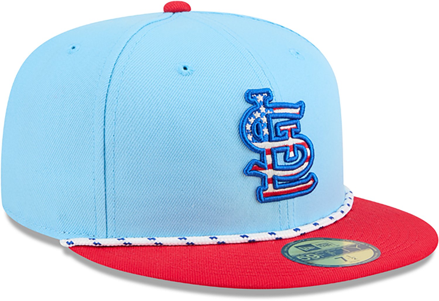 New Era Light Red St Louis Cardinals 2025 Fourth of July 59FIFTY Fitted Hat - view number 3