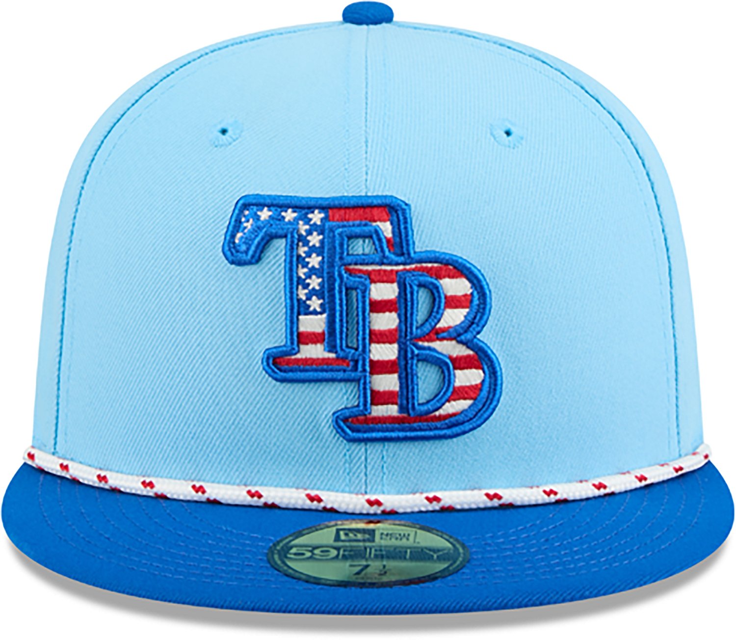 New Era Light Tampa Bay Rays 2025 Fourth of July 59FIFTY Fitted Hat - view number 2