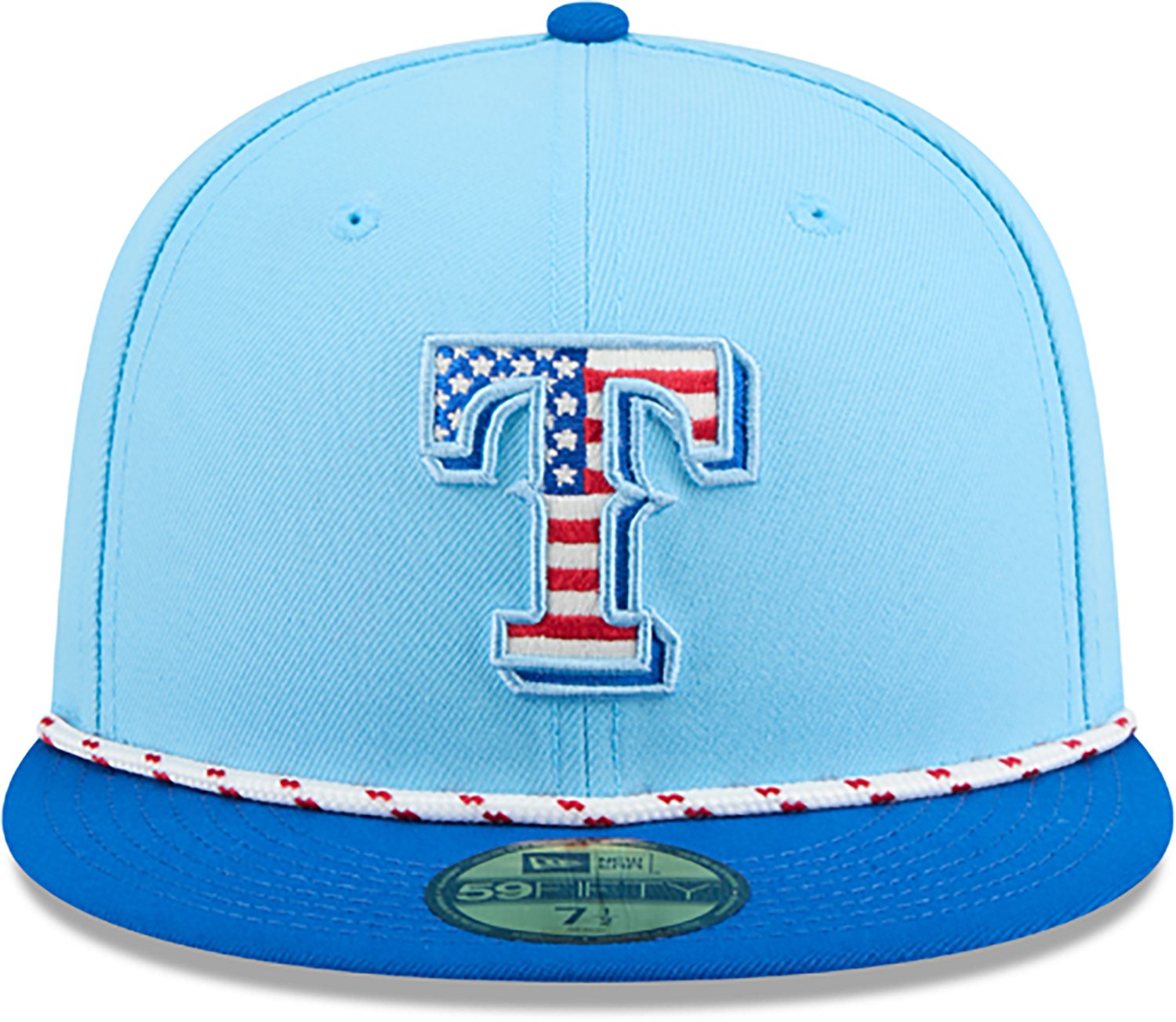 New Era Light Royal Texas Rangers 2025 Fourth of July 59FIFTY Fitted Hat - view number 2
