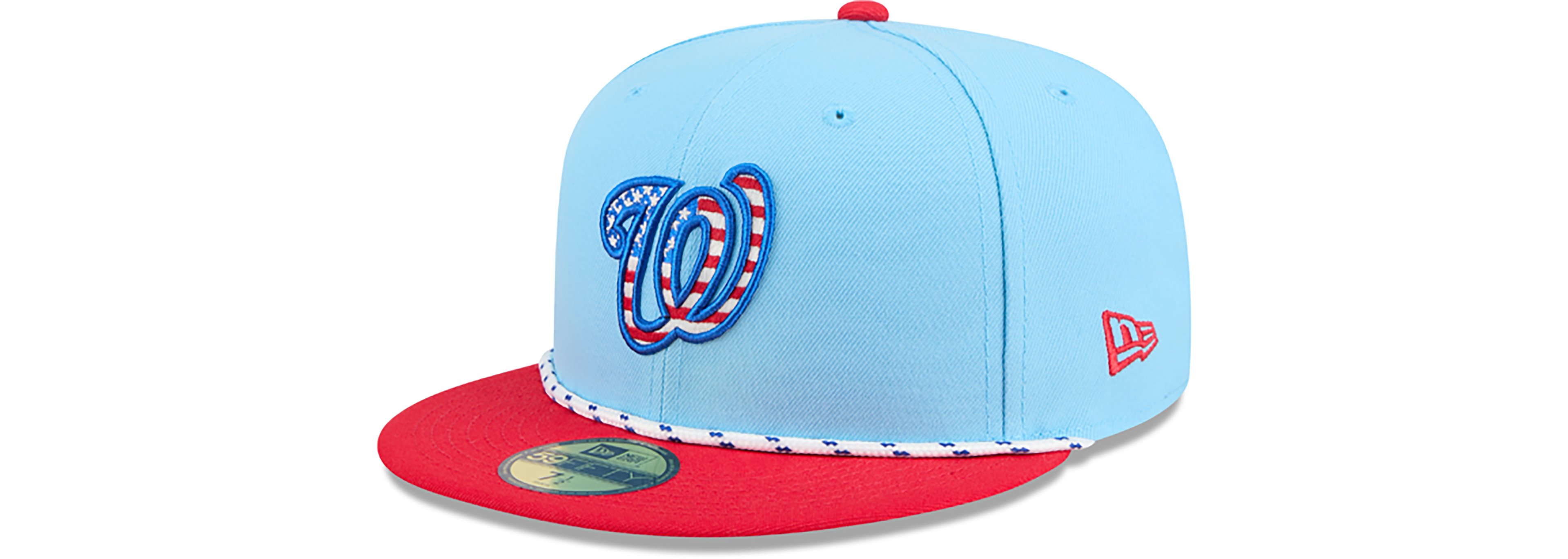 New Era Light Red Washington Nationals 2025 Fourth of July 59FIFTY Fitted Hat