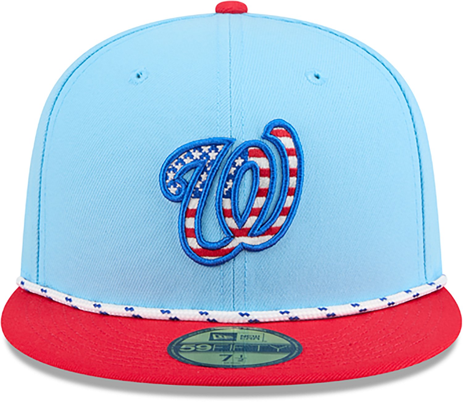 New Era Light Red Washington Nationals 2025 Fourth of July 59FIFTY Fitted Hat - view number 2