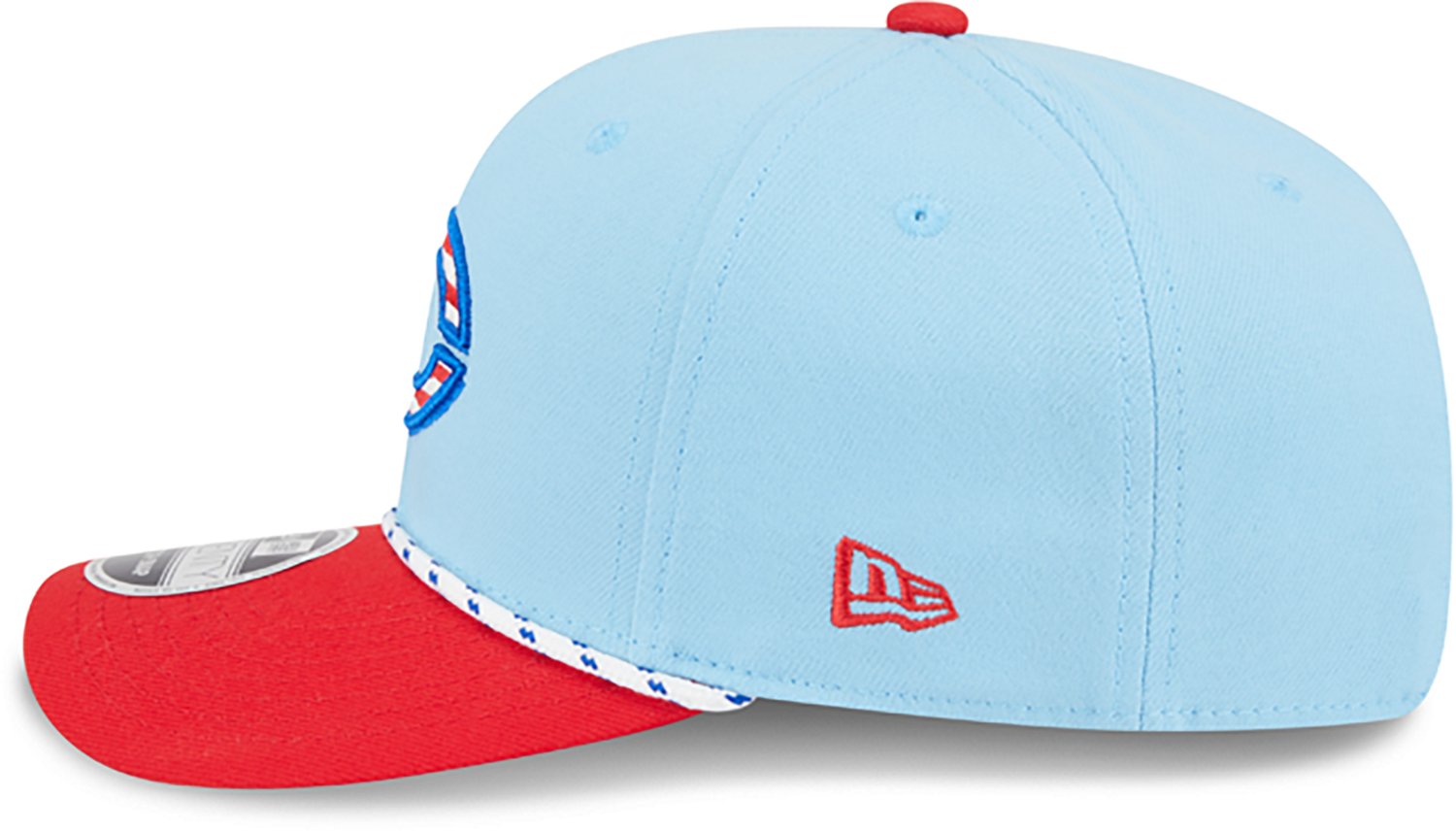 New Era Light Red Cincinnati Reds 2025 Fourth of July 9SEVENTY Adjustable Trucker Hat - view number 4