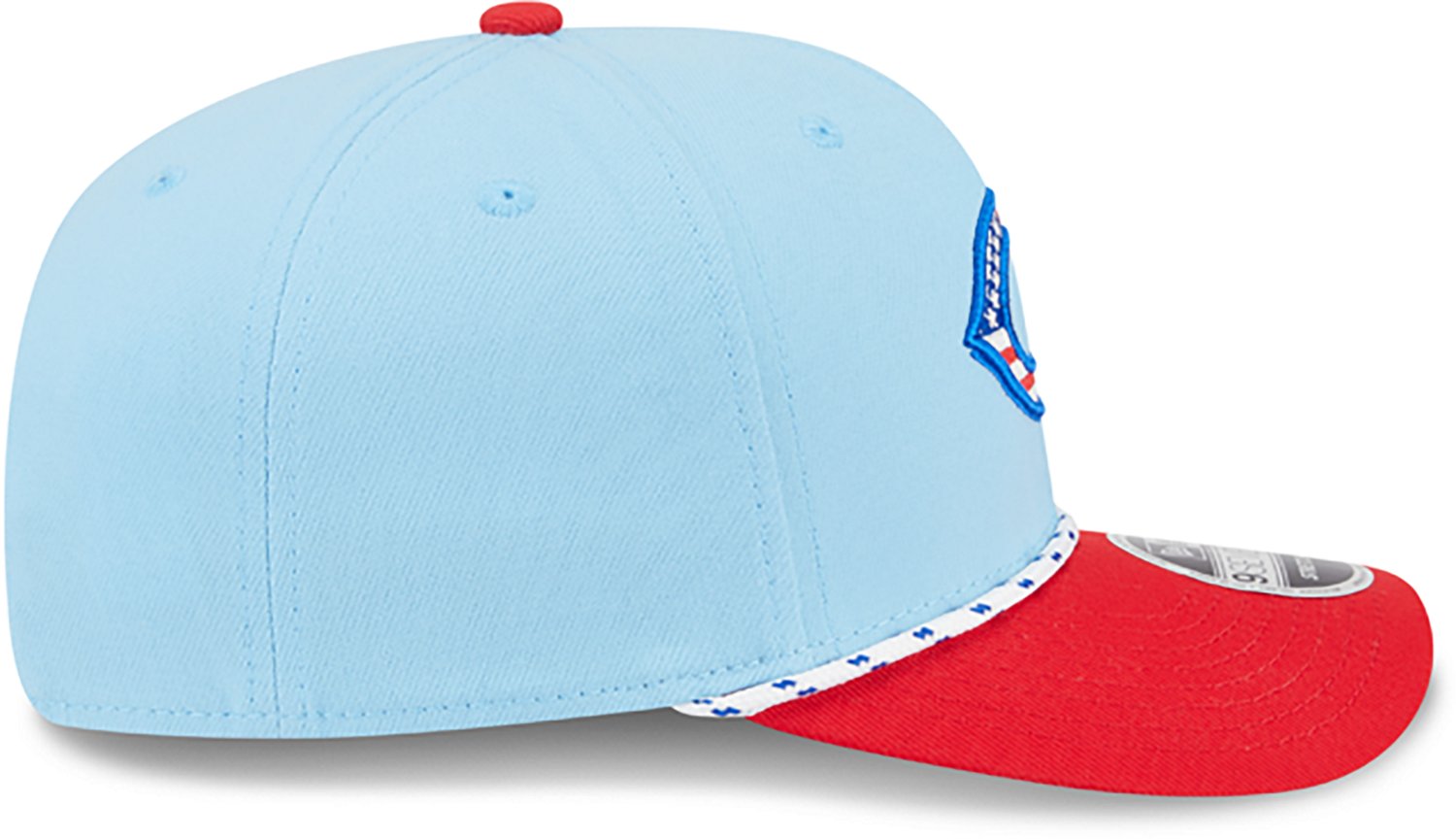 New Era Light Red Cincinnati Reds 2025 Fourth of July 9SEVENTY Adjustable Trucker Hat - view number 5