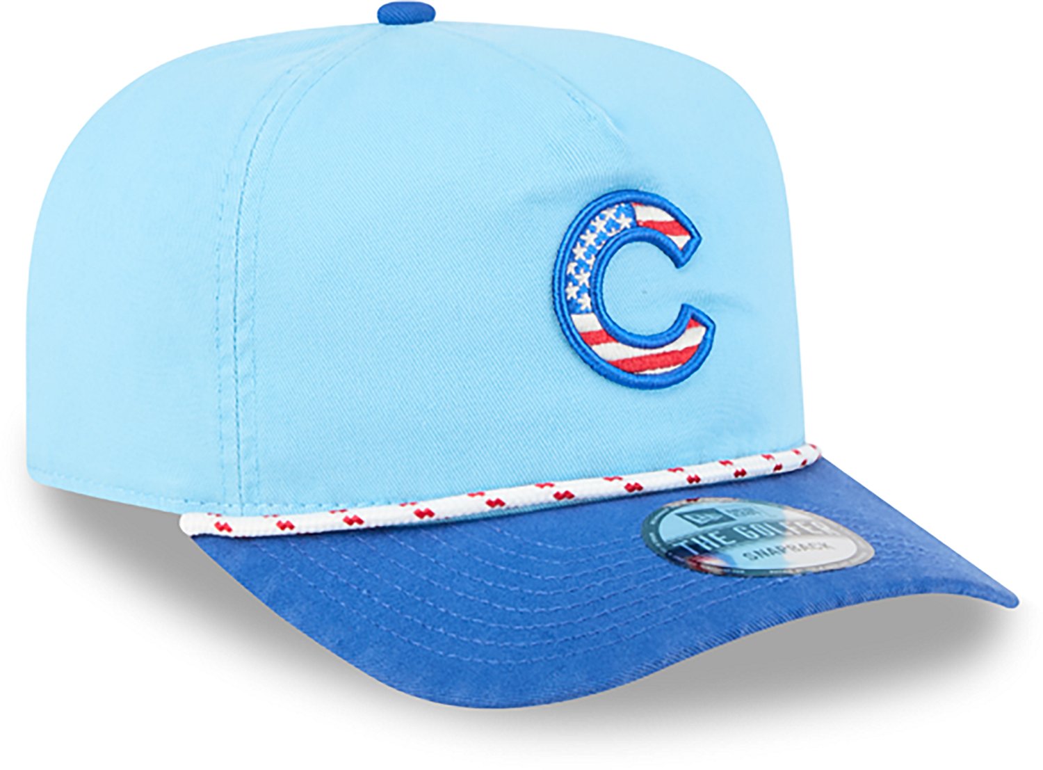 New Era Light Royal Chicago Cubs 2025 Fourth of July Golfer Snapback Hat - view number 3