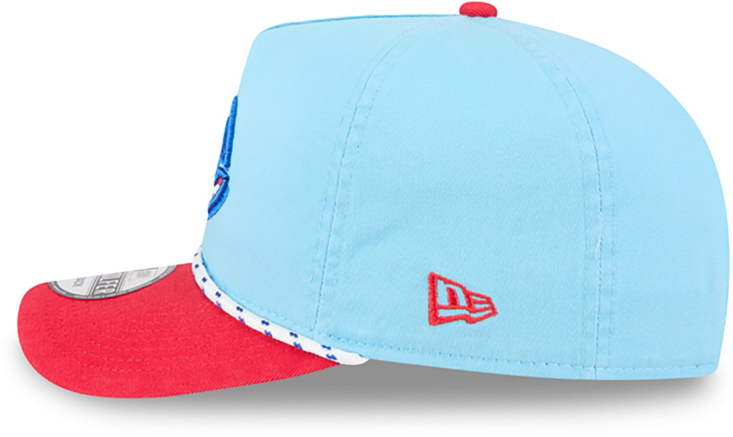 New Era Light Red Cincinnati Reds 2025 Fourth of July Golfer Snapback Hat - view number 4