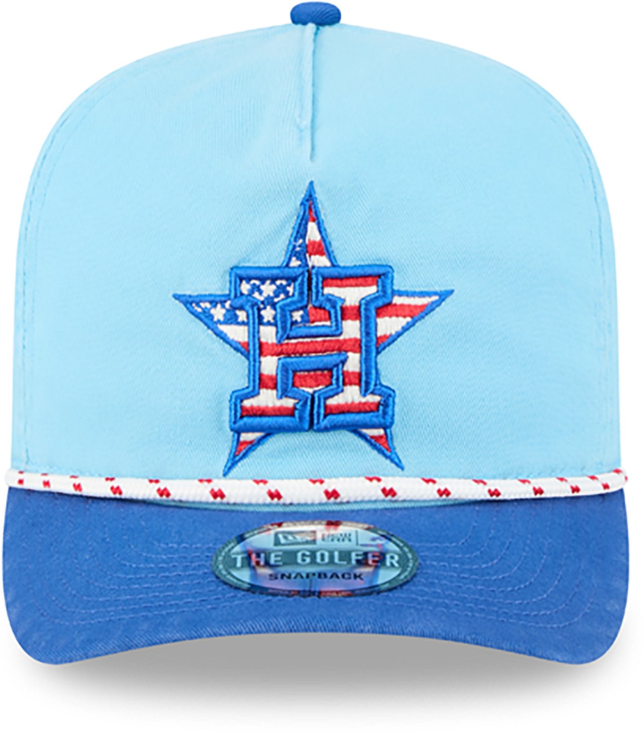 New Era Light Houston Astros 2025 Fourth of July Golfer Snapback Hat - view number 2