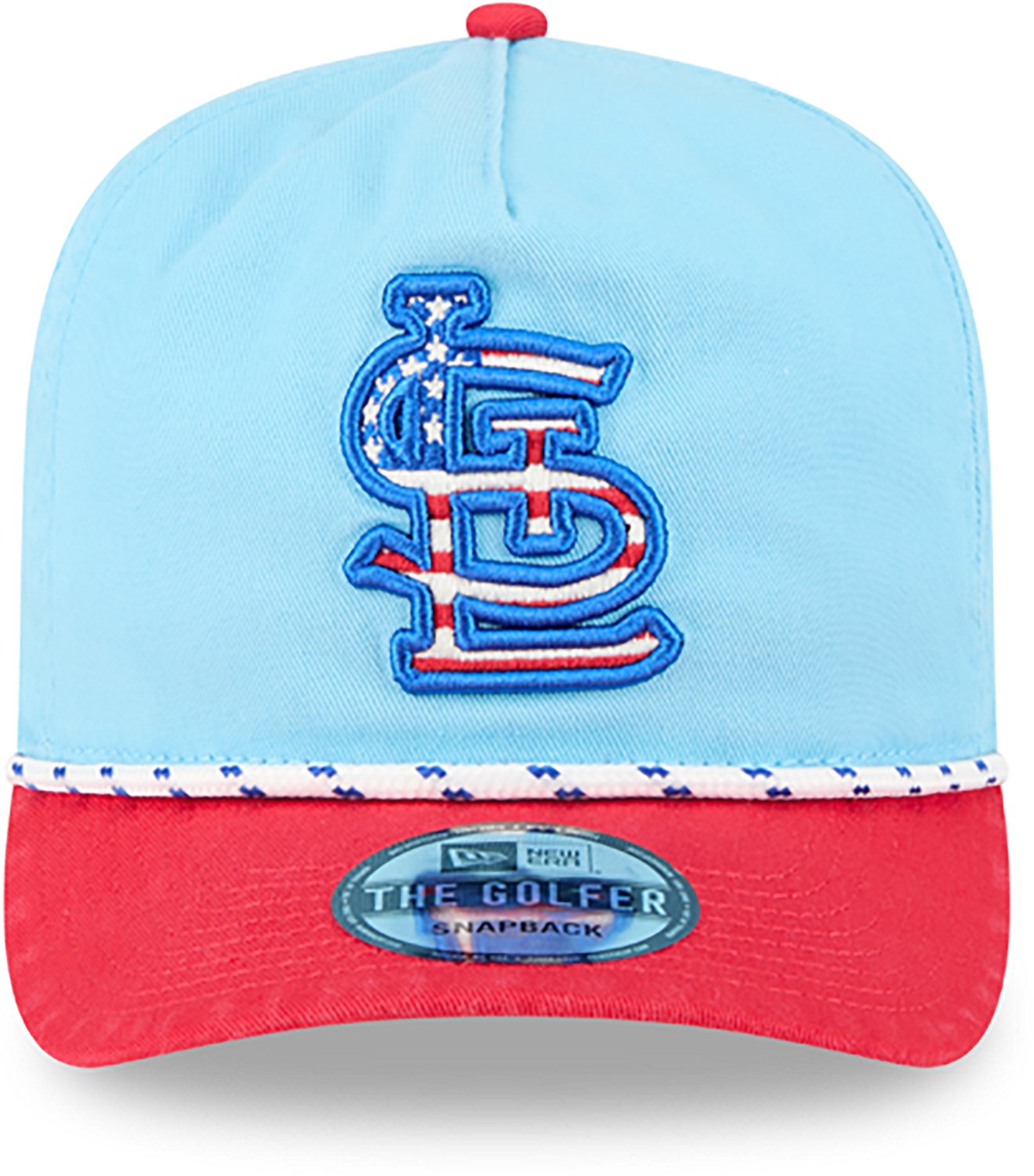 New Era Light Red St Louis Cardinals 2025 Fourth of July Golfer Snapback Hat - view number 2