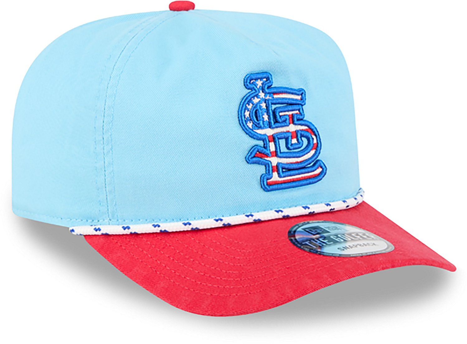 New Era Light Red St Louis Cardinals 2025 Fourth of July Golfer Snapback Hat - view number 3
