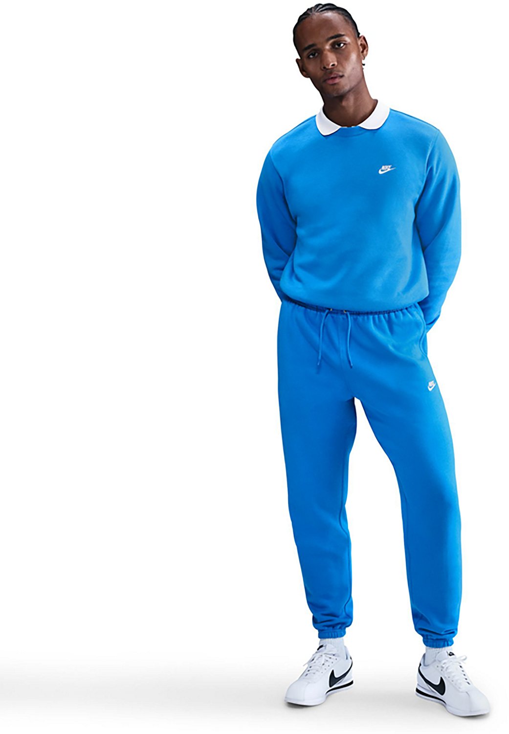 Nike Men's Club Cuffed Brushed Fleece Sweatpants - view number 1