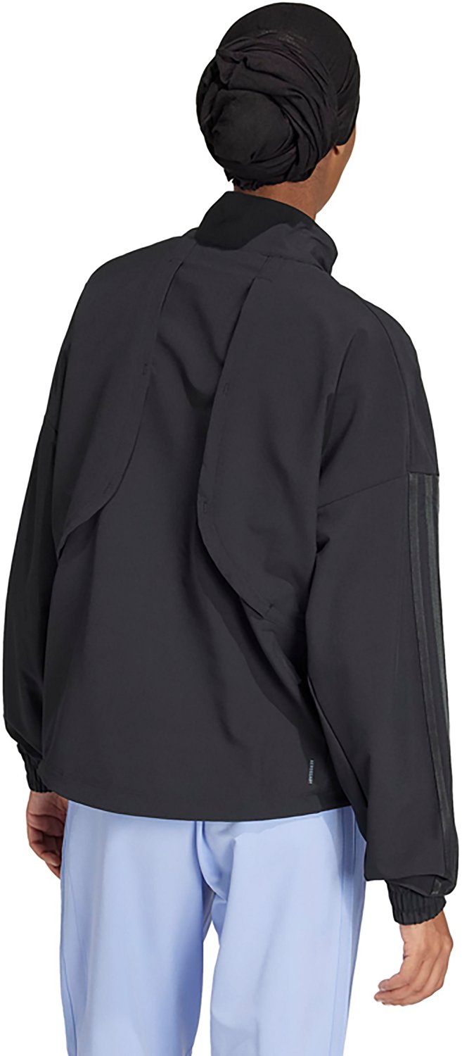 adidas Women's Pacer All Gym Tonal 3-Stripes Woven Jacket - view number 2