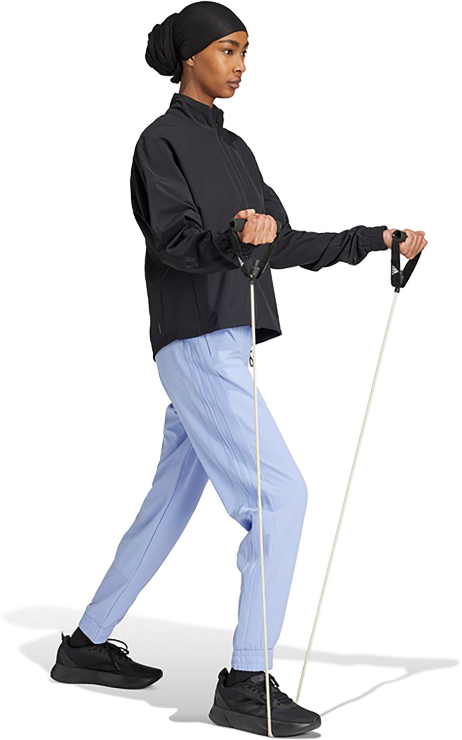 adidas Women's Pacer All Gym Tonal 3-Stripes Woven Jacket - view number 5