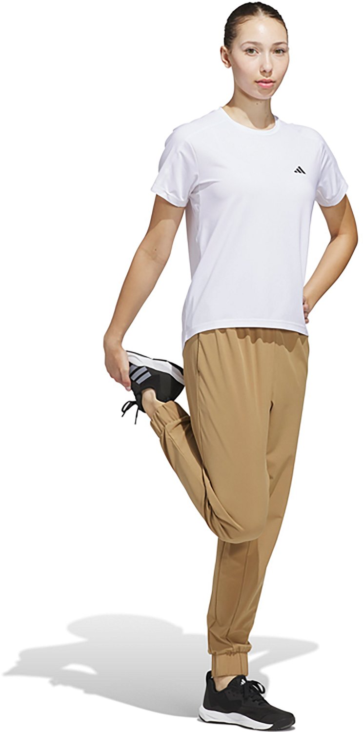 【ADIDAS】Train Essential 3S Woven Pants JD6522 CLOTHING - Train Essentials 3-Stripes Woven Pants - Beige
