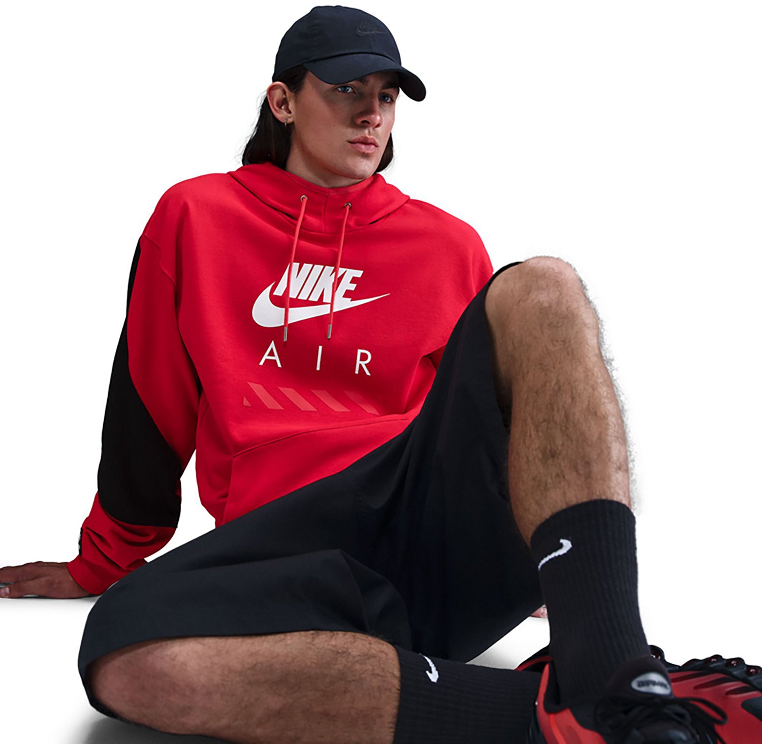 Nike Men's Air Fleece Pullover Hoodie - view number 5