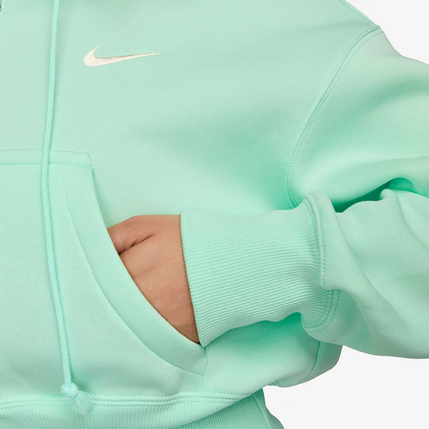 Nike Women's Sportswear Phoenix Fleece Loose Full Zip Crop Hoodie - view number 3