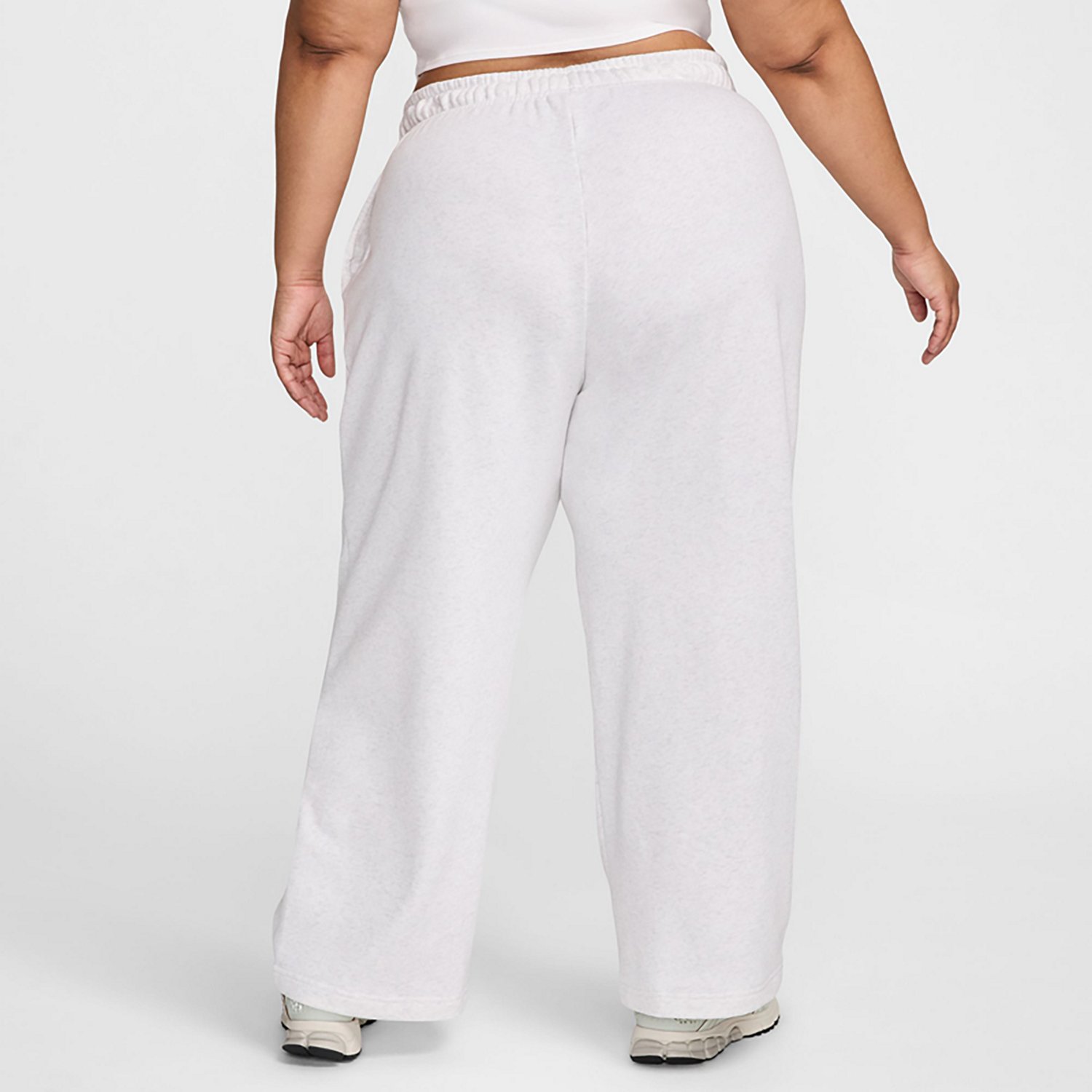 Nike Women's Sportswear Club Fleece Mid Rise Wide Leg Plus Size Sweatpants - view number 2