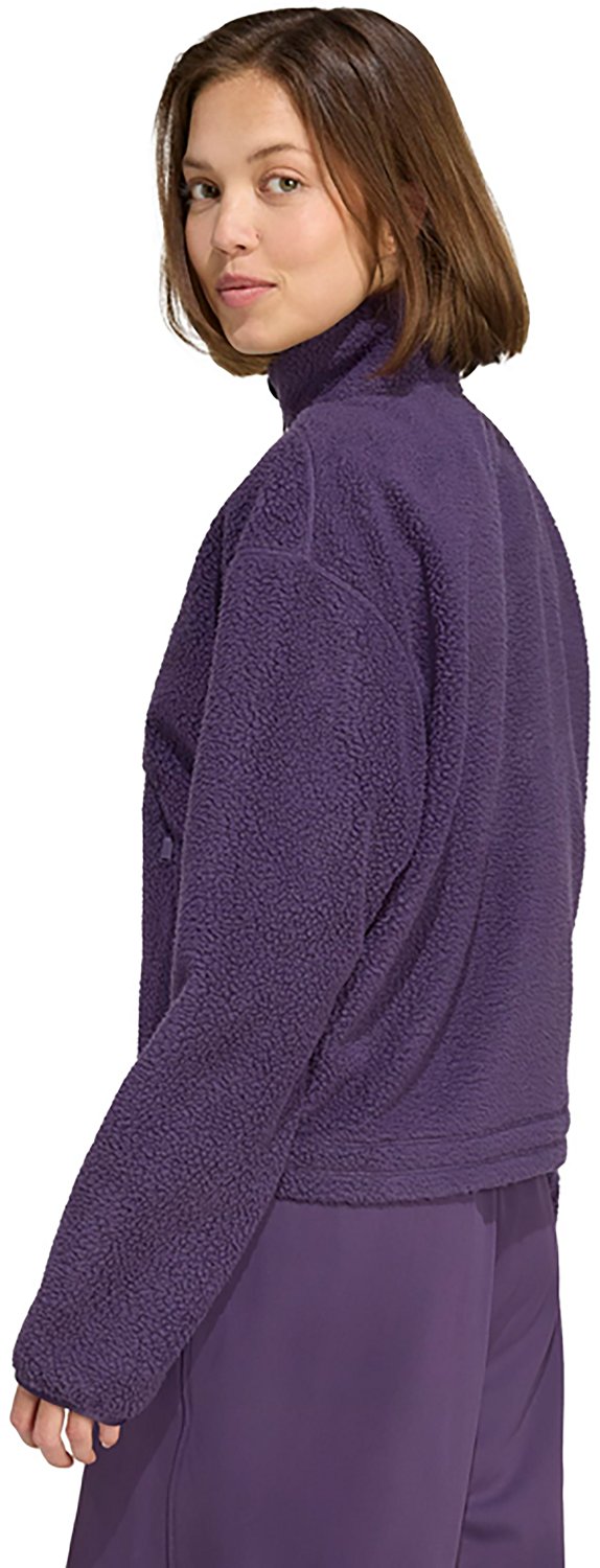 adidas Women's City Tech High Pile Fleece 1/2-Zip Top - view number 2
