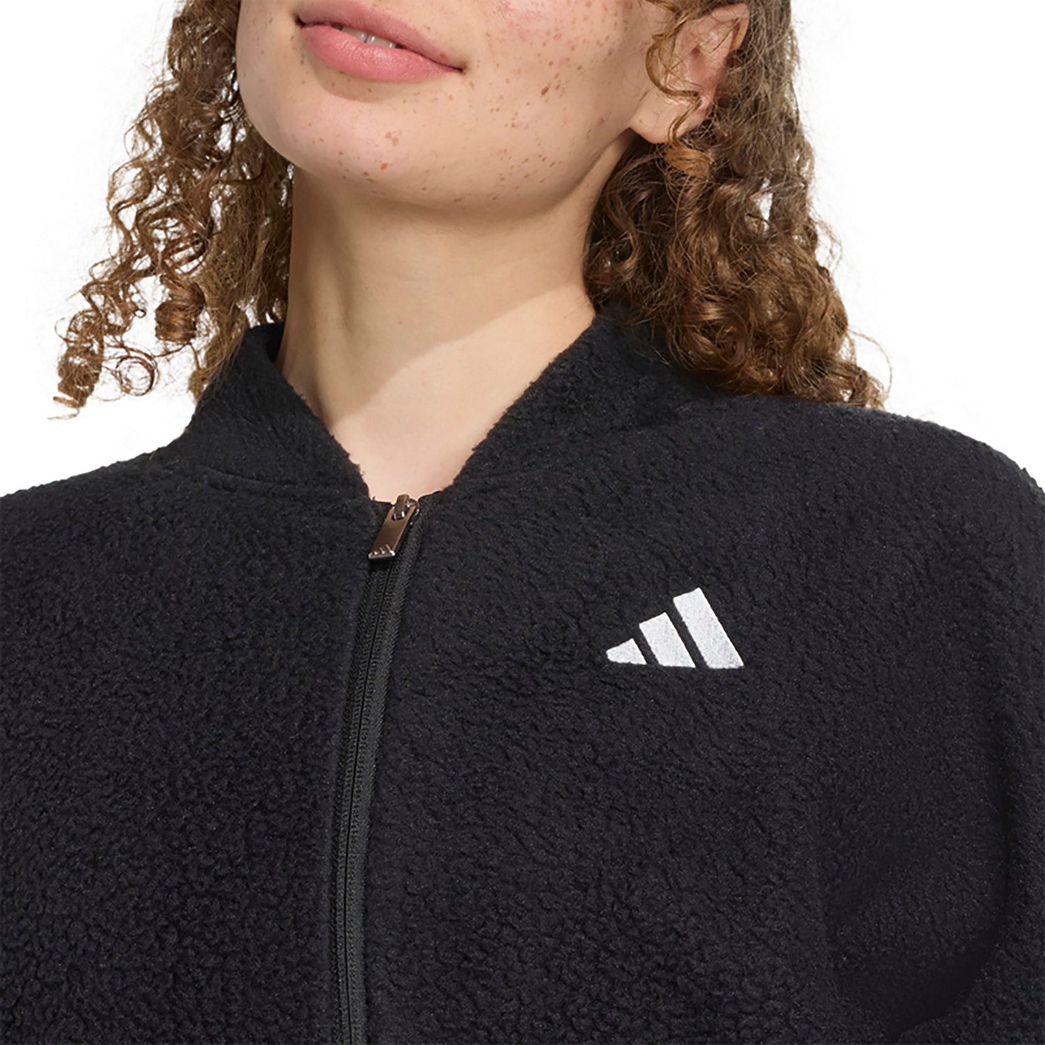 adidas Women's Holiday High Pile Fleece Full-Zip Hoodie - view number 3