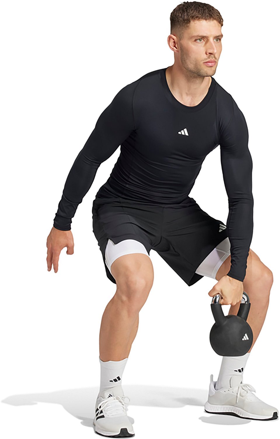 adidas Men's TECHFIT Compression Training Long Sleeve T-shirt - view number 5