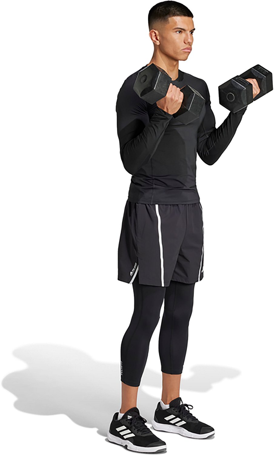 adidas Men's TECHFIT Compression Training 3/4 Tights - view number 5
