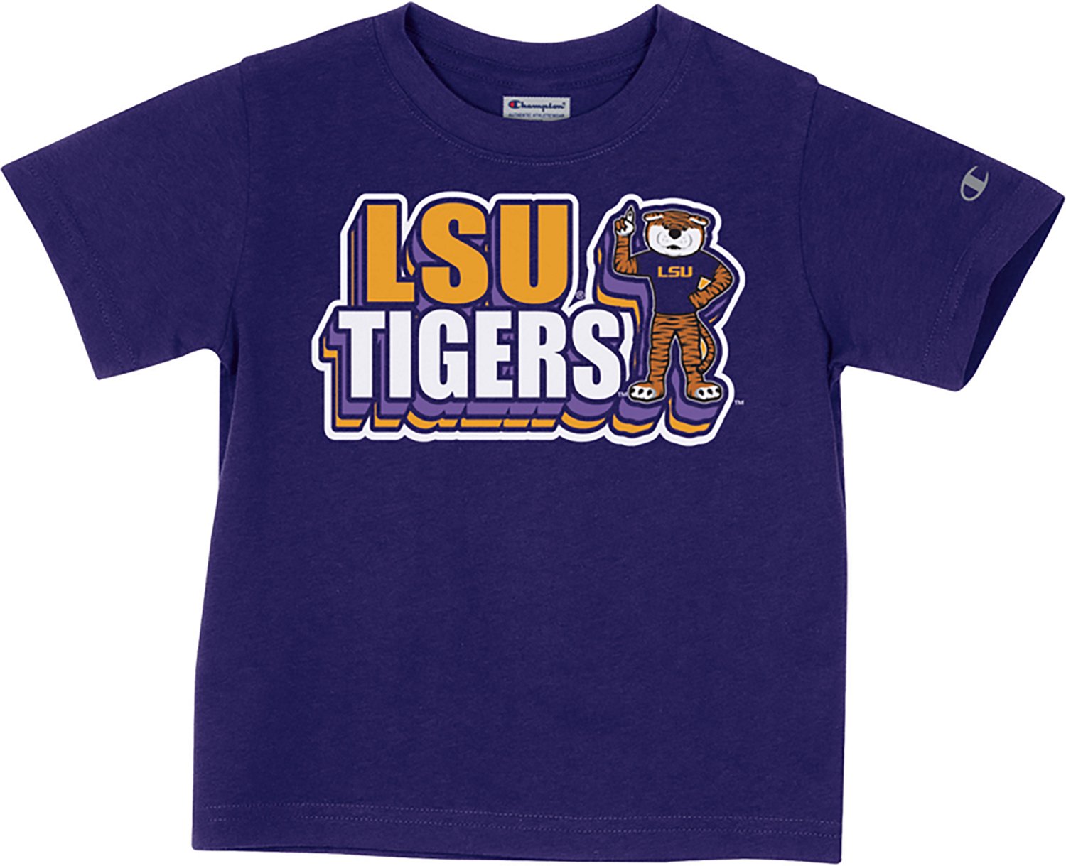 Champion Toddlers' Louisiana State University Tigers Mascot Short Sleeve Graphic T-shirt