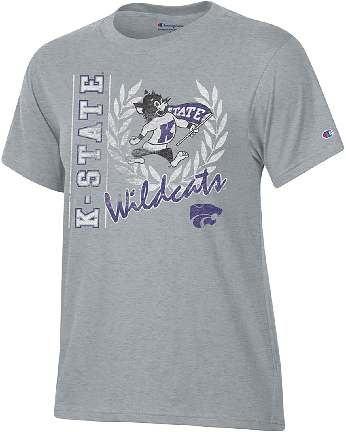 Champion Women's Kansas State Mascot Script Stadium T-shirt