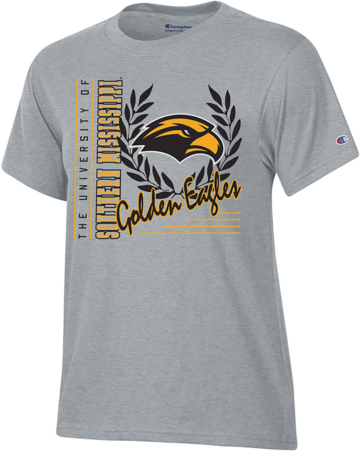Champion Women's Southern Miss Mascot Script Stadium T-shirt