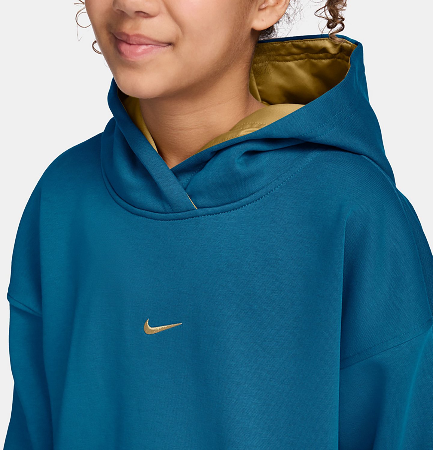 Nike Girls' Nike Sportswear Club Fleece Hoodie - view number 3