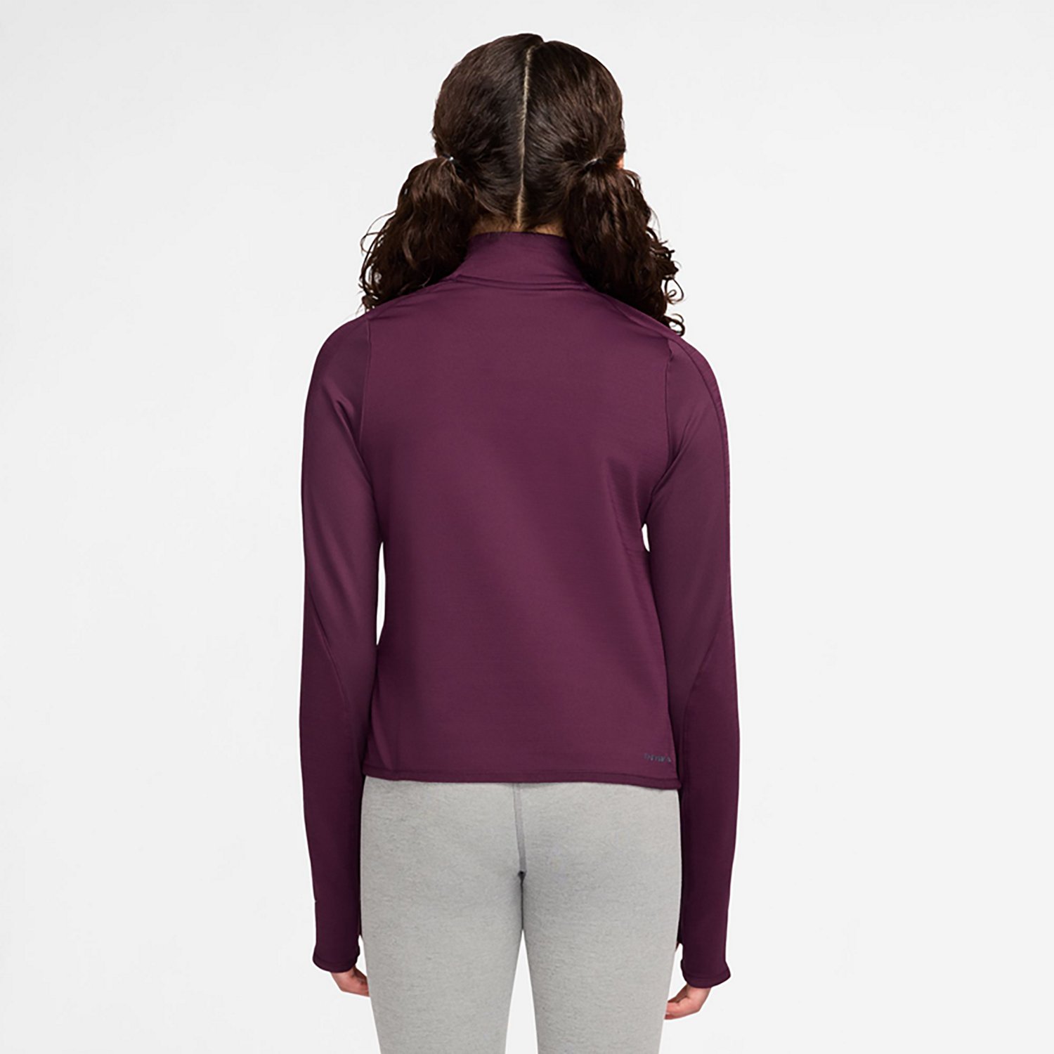 Nike Girls' Nike Pro Therma-FIT 1/2-Zip Long Sleeve Top - view number 2
