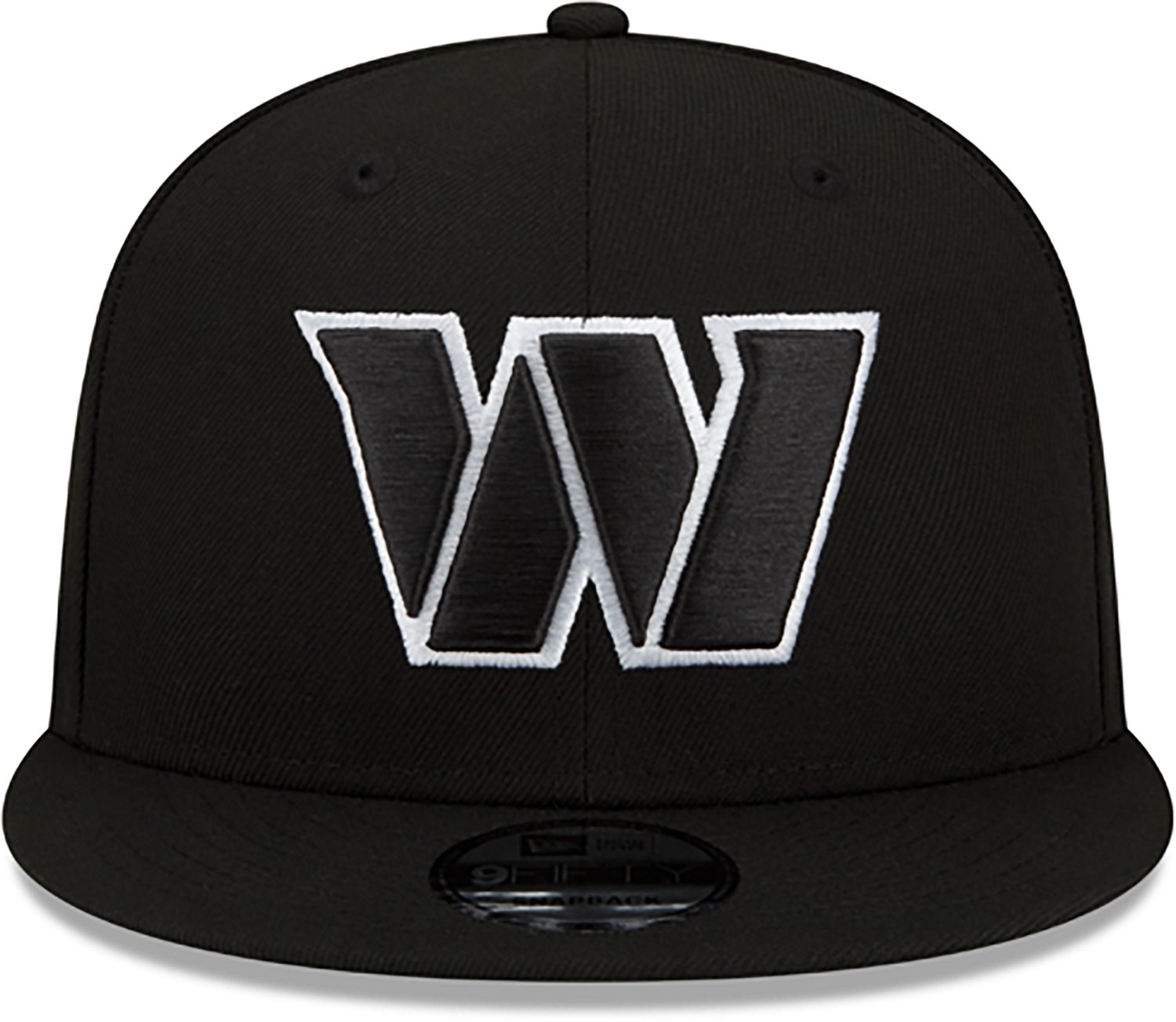 New Era Adults' Washington Commanders Black and White 9FIFTY Snapback Cap - view number 2