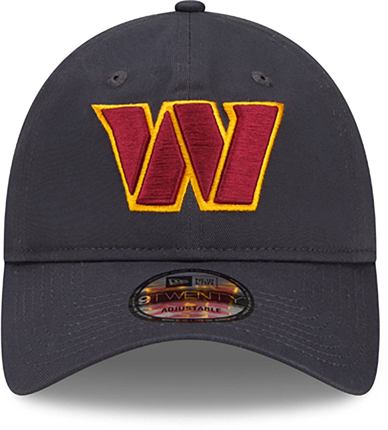 New Era Adults' Washington Commanders Core Classic Gray 9TWENTY Adjustable Cap - view number 2