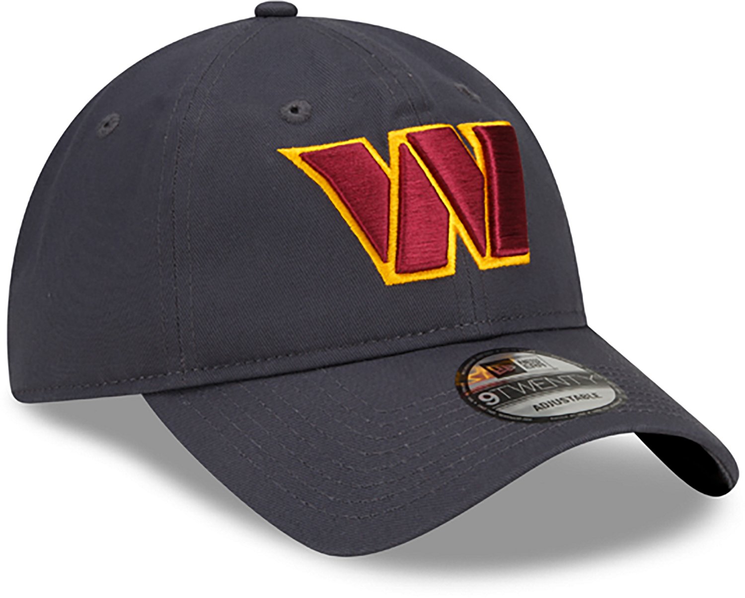 New Era Adults' Washington Commanders Core Classic Gray 9TWENTY Adjustable Cap - view number 3