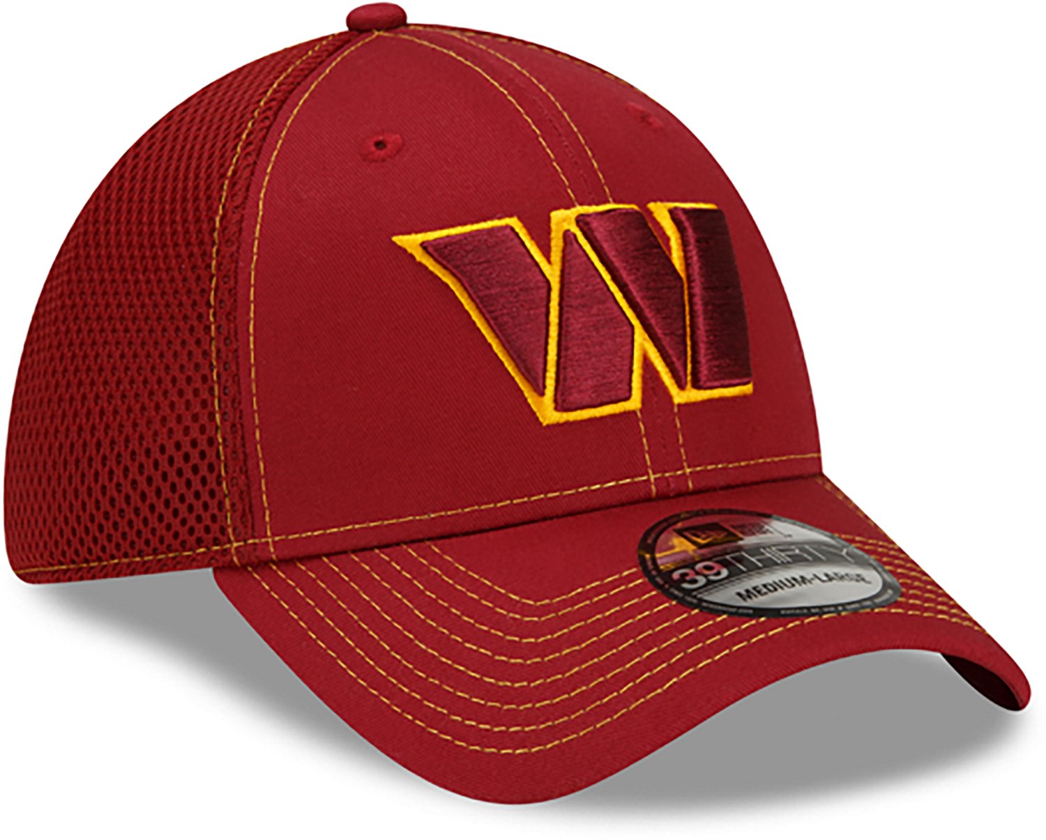 New Era Adults' Washington Commanders NEO 39THIRTY Stretch Fit Cap - view number 3